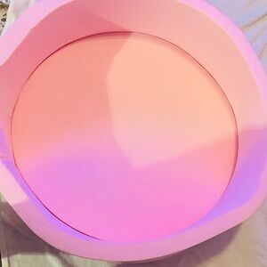 Pink Round Pet Bed